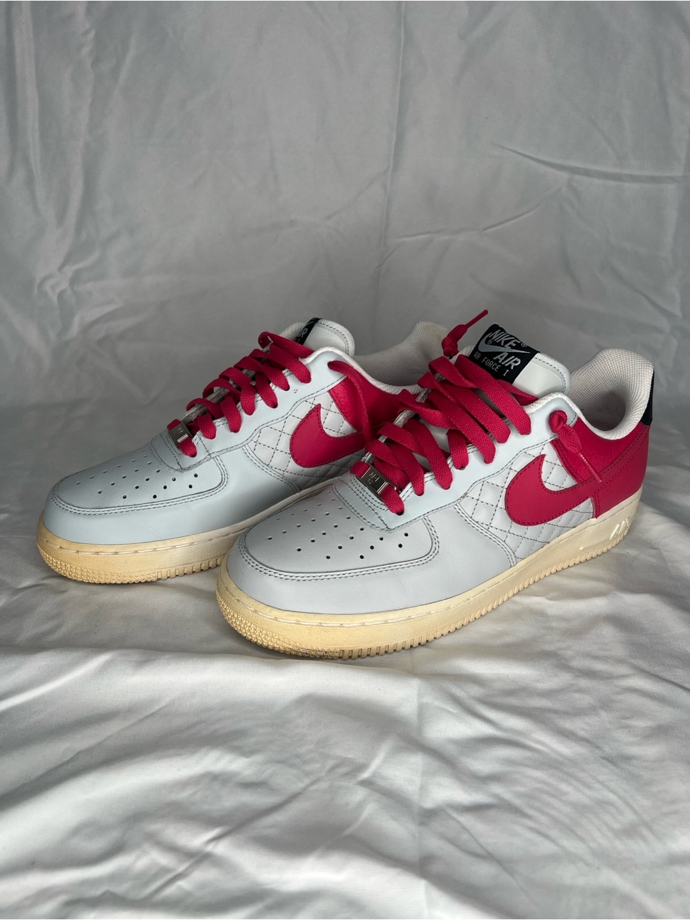 👟 Nike Air Force 1 Low – Neutral Gray/Pink Berry – Women’s 9.5